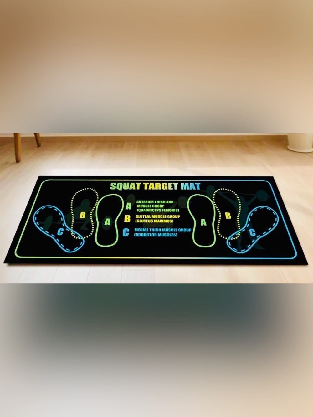 Premium Squat Mat- padded, with foot position. NWT (unopened) Unisex - Picture 4 of 5